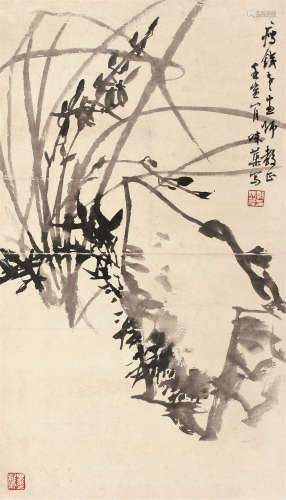 郭味蕖（1908～1971） 1962年作 君子图 轴 水墨纸本