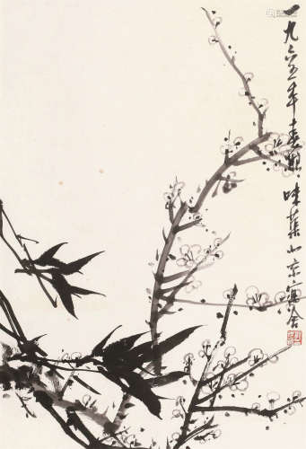 郭味蕖（1908～1971） 1965年作 梅竹图 镜心 水墨纸本