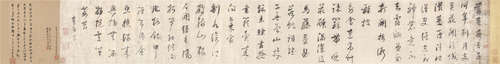 董其昌（1555～1636） 书法手卷 轴 水墨笺本