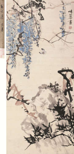 郭味蕖（1908～1971） 花卉 轴 设色纸本