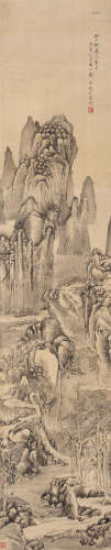 郑煦（1858～？） 1920年作 山水 轴 水墨绢本