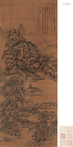 张宗苍（1686～1756） 1743年作 山水 轴 水墨绢本