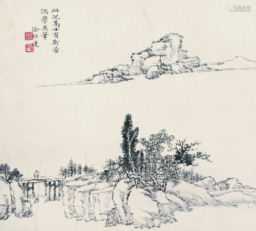 徐邦达（1911～2012） 高士图 镜心 水墨纸本