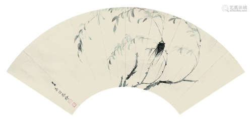 爱新觉罗·奕誴（1831～1889） 扇片 轴 水墨纸本