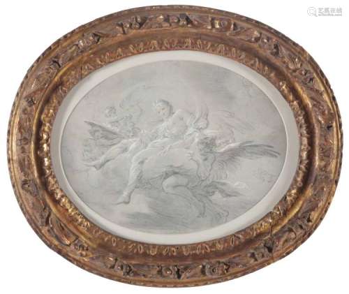 Francesco Monti (1646-1712), Figura femminile con angelo e putti