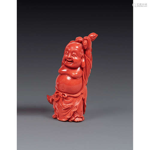 CACHET EN FORME DE STATUETTE DE BUDAI