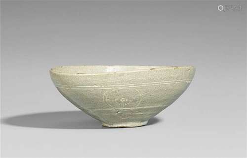 A celadon-glazed bowl. Korea. Goryeo dynasty, 13th century