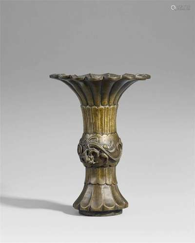 A bronze vase. Early Qing dynasty
