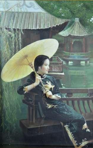 Chinese Oil Painting of a Lady