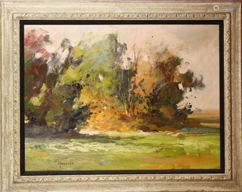 Oil on Canvas of Landscape by C. Koczwara