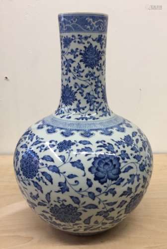 Chinese Blue and White Globular Vase