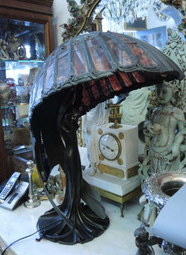 Large Bronze Lamp