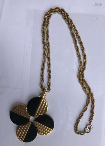 Vintage Gilded Chain with Pendant