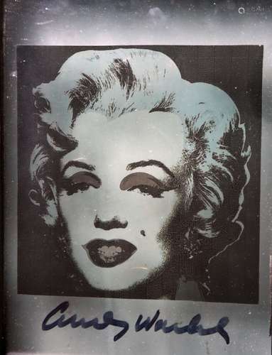 Screen Print on Glass of Marilyn Monroe