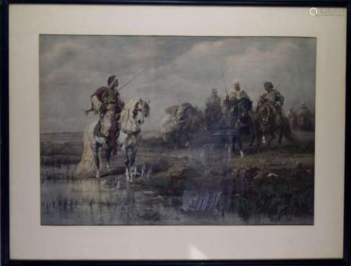 Print of Battle Scene