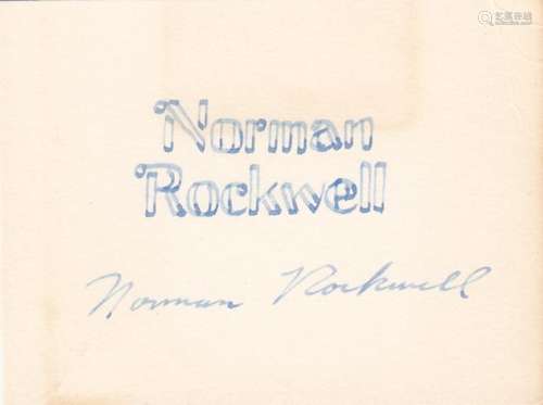 Norman Rockwell Card