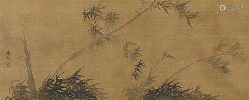A hanging scroll with the signature of Tani Bunchô (act. 1765-1792)