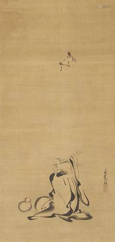 A hanging scroll by Katô Bunrei (1706-1782)