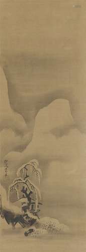 A hanging scroll by Kano Isen'in (1775-1828)