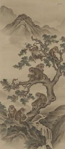 A hanging scroll in the style Mori Sosen (1747-1813)