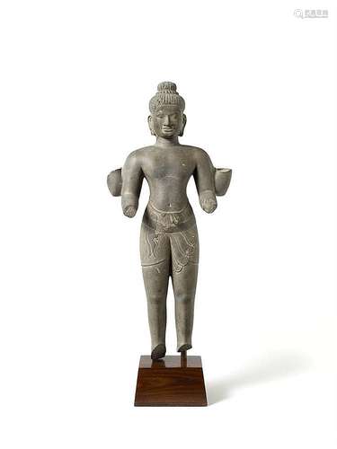 A fine Baphuon style sandstone figure of Vishnu. Second half 11th century