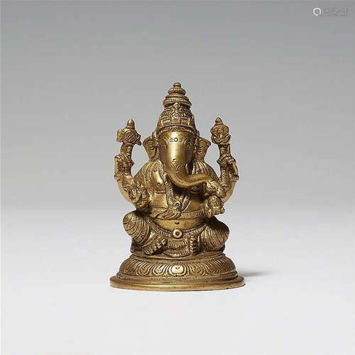 A copper alloy figure of Ganesha. 20th century