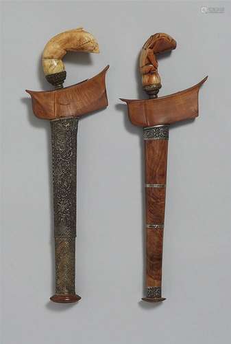 Two keris. 19th century