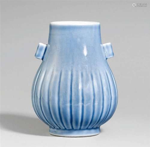 A light-blue-glazed hu-shaped vase. Republic period (1912-1949)
