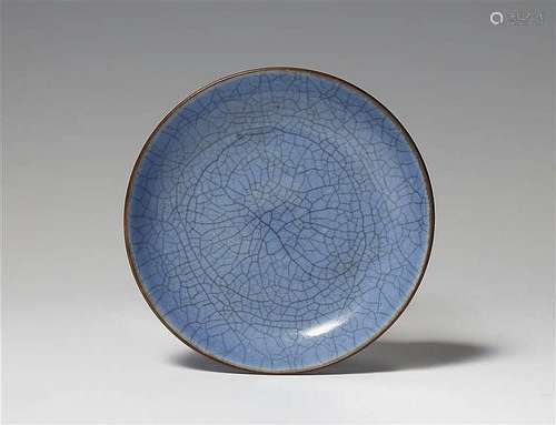 A ge-type glazed dish. 18th century