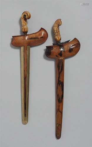 Two keris. 19th century