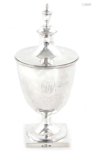 Early American silver sugar urn, John Vernon