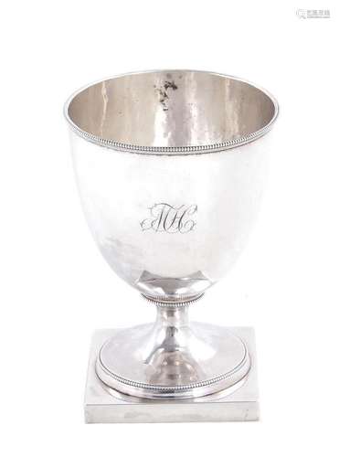 American silver goblet, Daniel Dupuy