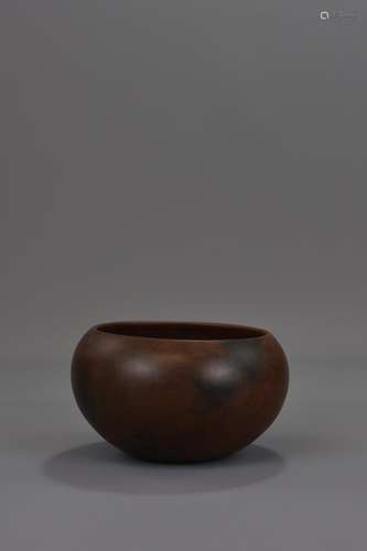 A RARE CHINESE MING YIXING POTTERY BOWL