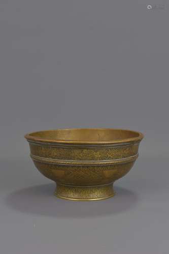 19TH CENTURY BRONZE BOWL