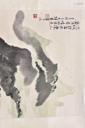 A CHINESE LANDSCAPE PAINTING