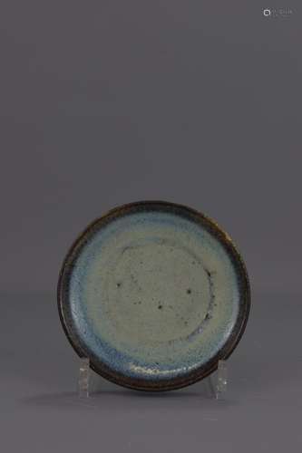 A CHINESE YUAN DYNASTY JUN WARE DISH