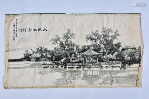 A CHINESE PAINTING ON SILK