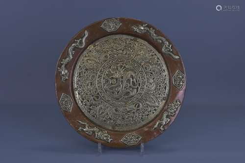 A TIBETAN COPPER PLAQUE