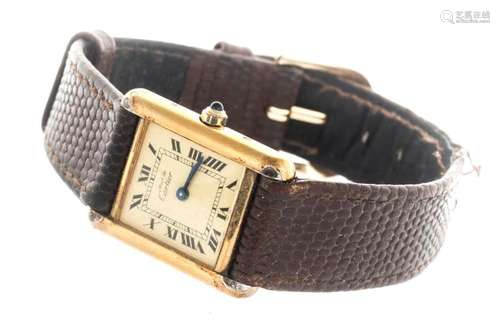 Cartier, montre-bracelet de dame Tank à quartz