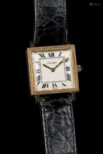 Cartier, montre plaquée or