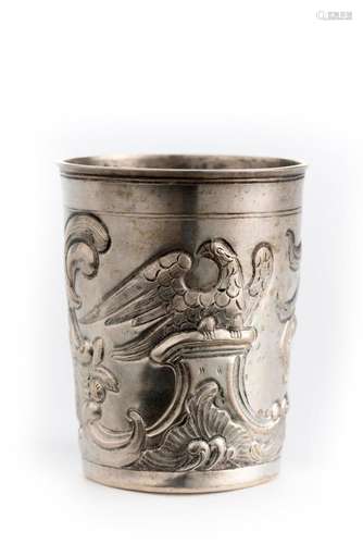 Gobelet ou timbale en argent russe de Moscou par Wichljajew Alexej Iwanow de 1784