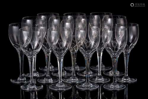 Lalique, service de 8 verres en cristal