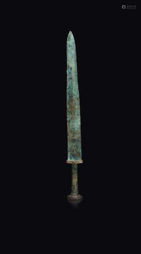 A sword with gold decors, China, Warring States period (481-221 b.C.)