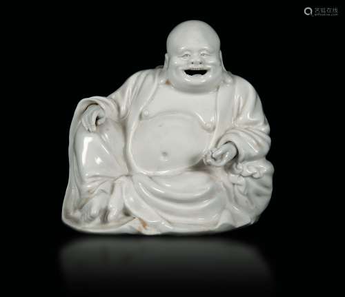 A Blanc de Chine Dehua porcelain Budai, China, Qing Dynasty, 18th century