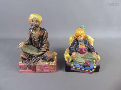 Royal Doulton Figurines, entitled 'Mendieant' H.N 1365, approx 22 cms and 'Abdullah' H.N 2104, approx 20 cms