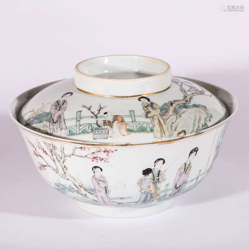 CHINESE FAMILLE ROSE PORCELAIN BOWL