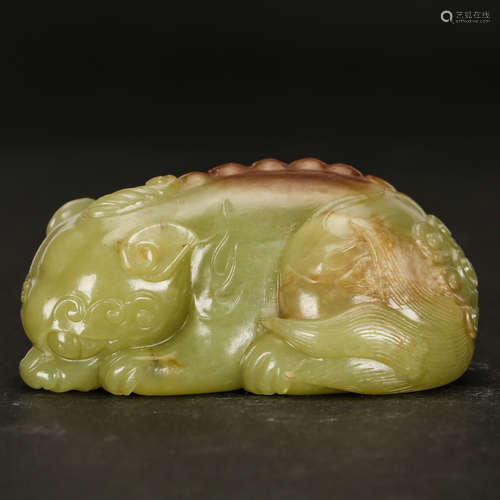 CHINESE YELLOW JADE BEAST