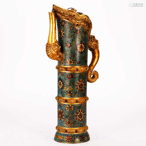 CHINESE CLOISONNE WATER PITCHER