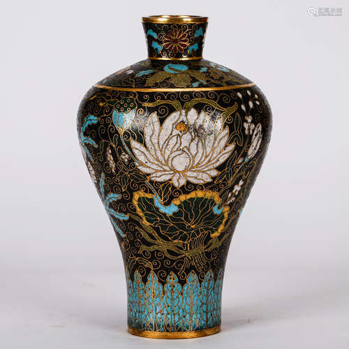 CHINESE CLOISONNE MEIPING VASE