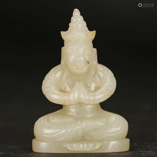 CHINESE JADE CARVED BUDDHA